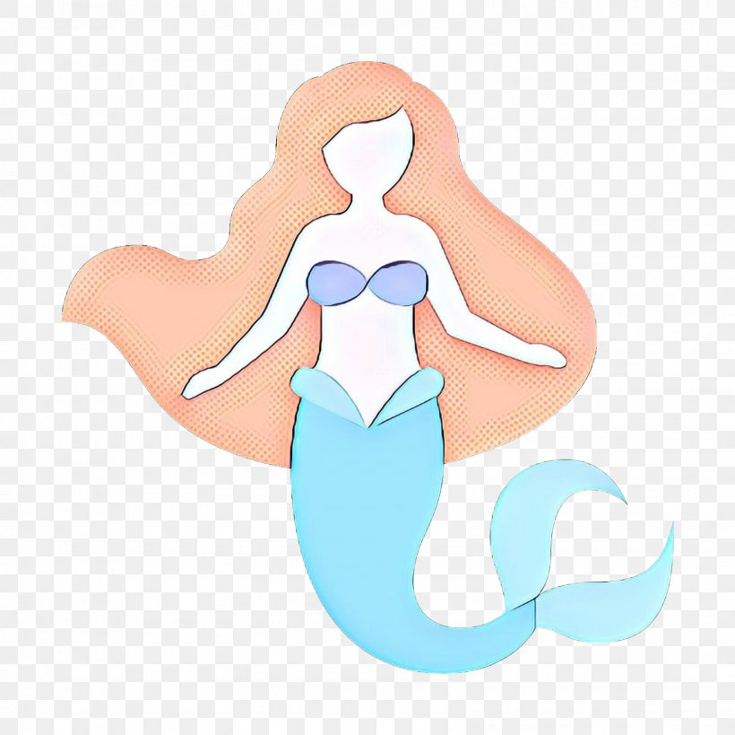 Mermaid Fictional Character, PNG, 1600x1600px, Pop Art, Fictional Character, Mermaid, Retro, Vintage Download Free