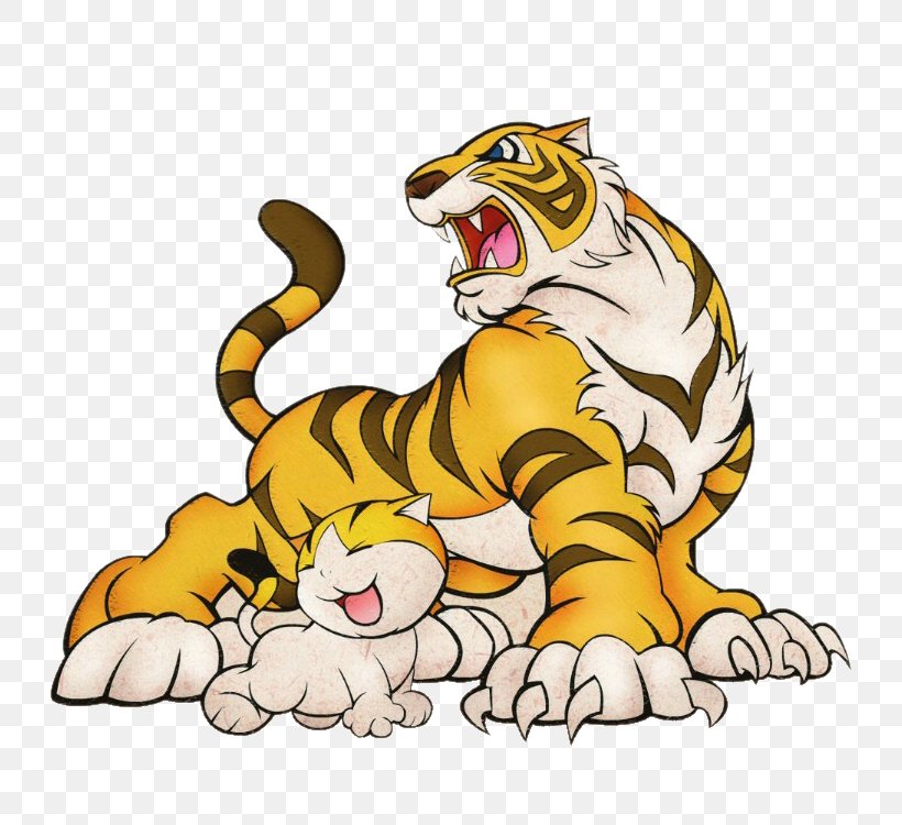 Tiger Cat Cartoon, PNG, 750x750px, Tiger, Android, Art, Big Cat, Big Cats  Download Free