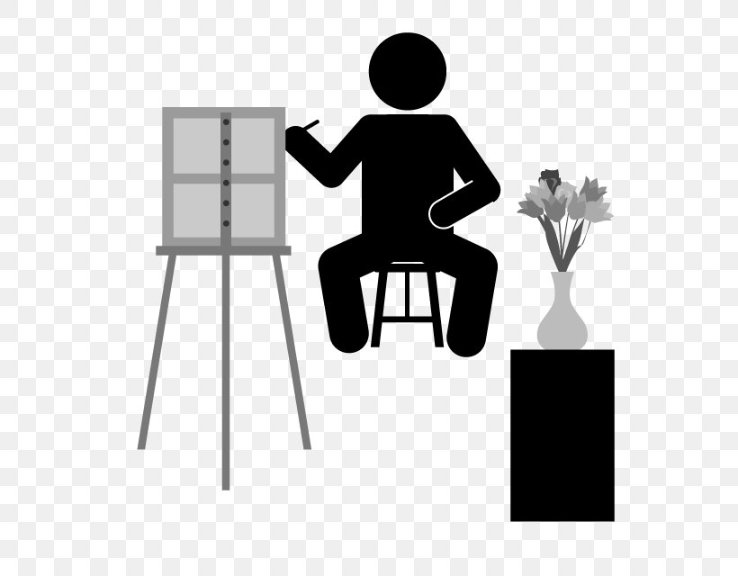 Illustration Clip Art Drawing Painting Hobby, PNG, 640x640px, Drawing, Chair, Diagram, Easel, Furniture Download Free