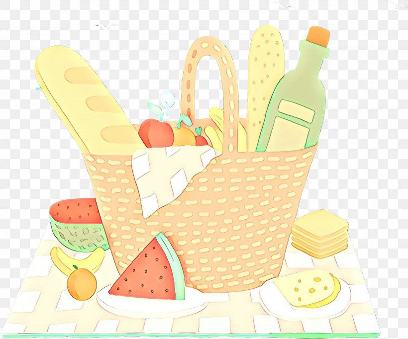 Junk Food Cartoon, PNG, 3000x2496px, Picnic Baskets, Basket, Cartoon, Dairy, Dairy Products Download Free