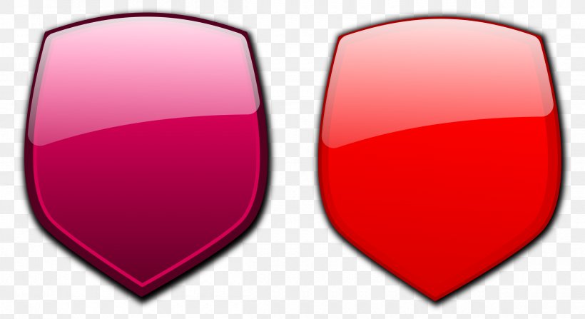 Red Shield Clip Art, PNG, 2400x1310px, Red, Color, Drawing, Heart, Magenta Download Free