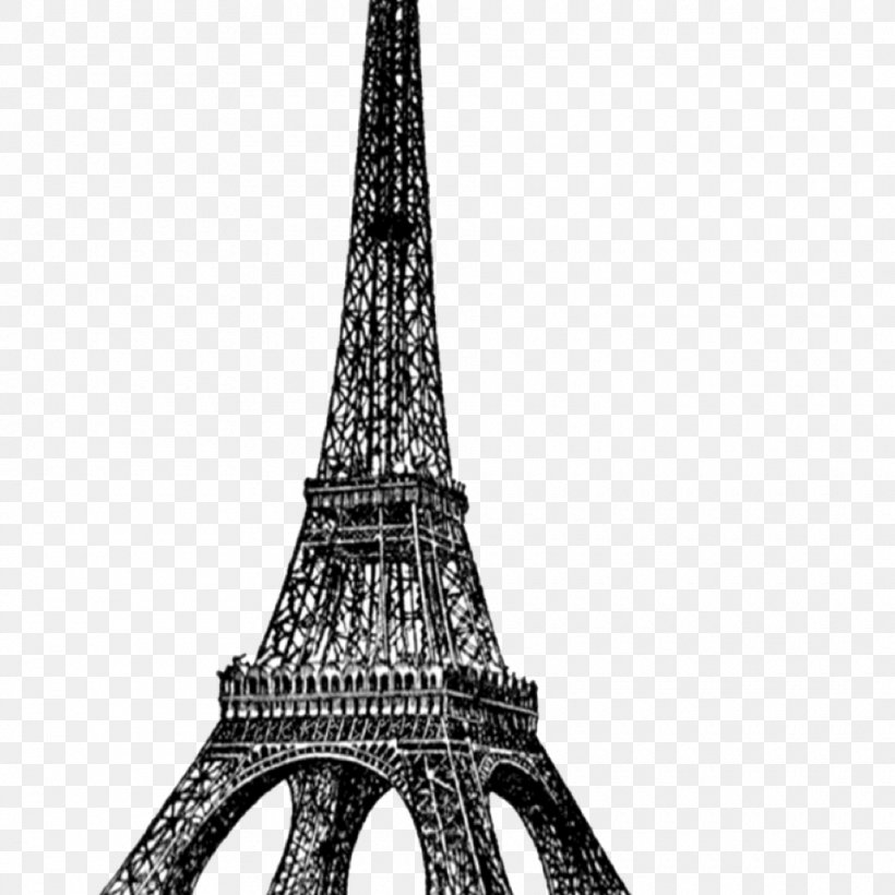 Eiffel Tower Clip Art Champ De Mars, PNG, 960x960px, Eiffel Tower, Black And White, Champ De Mars, Drawing, Landmark Download Free