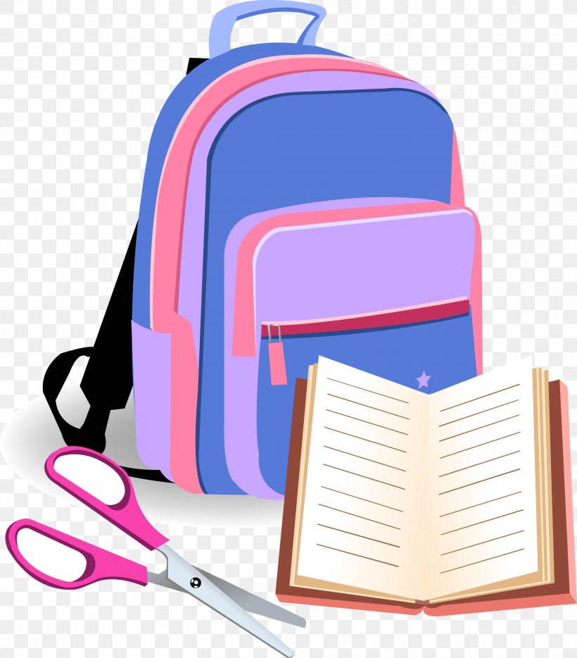 Backpack Bag School Clip Art, PNG, 2685x3059px, Watercolor, Cartoon, Flower, Frame, Heart Download Free
