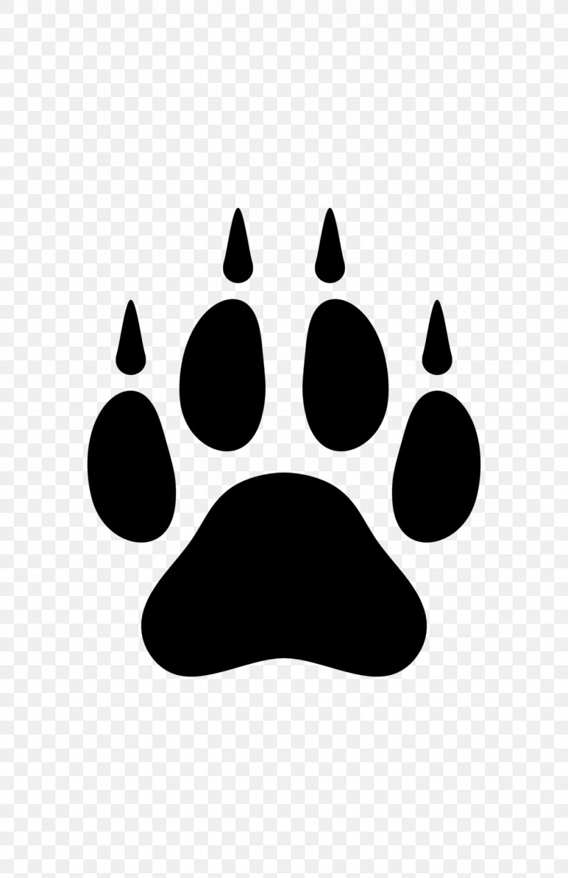 Dog Arctic Wolf Paw Clip Art, PNG, 1024x1583px, Dog, Animal Track, Arctic Wolf, Black, Black And White Download Free