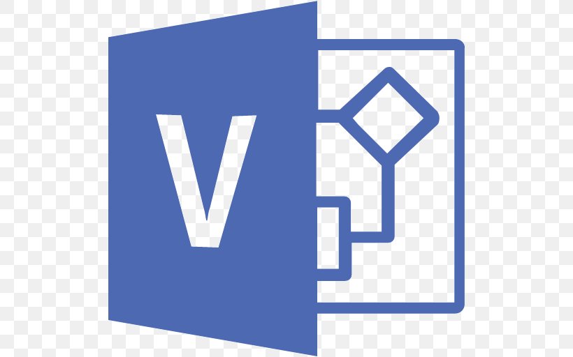 Microsoft Visio Diagram Computer Software Microsoft Office 365, PNG, 512x512px, Microsoft Visio, Area, Blue, Brand, Computer Software Download Free