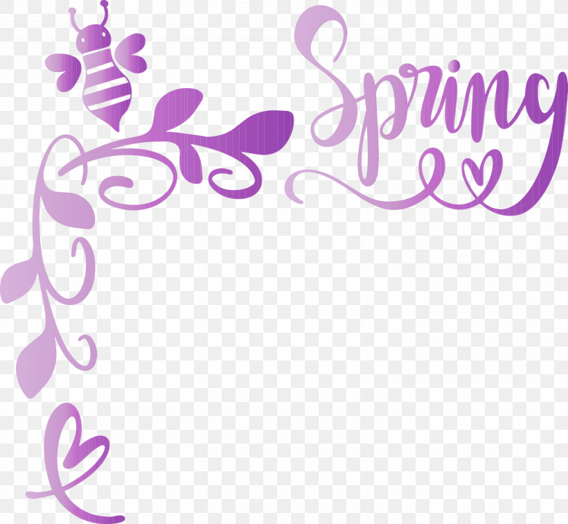 Violet Purple Text Font Lilac, PNG, 3000x2767px, Hello Spring, Lilac, Magenta, Paint, Purple Download Free