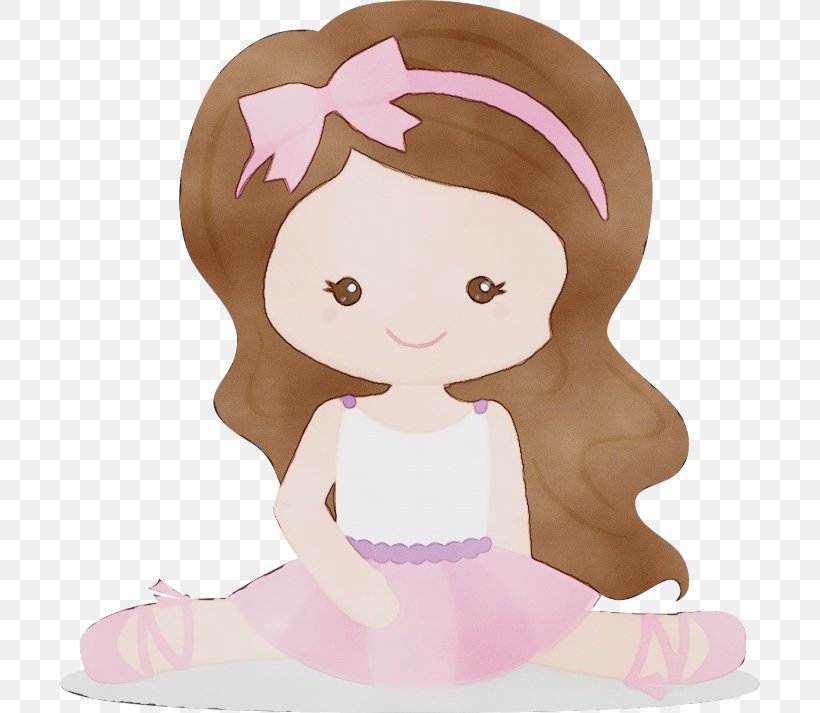 Cartoon Pink Clip Art Animation Brown Hair, PNG, 700x713px, Watercolor, Animation, Brown Hair, Cartoon, Fictional Character Download Free