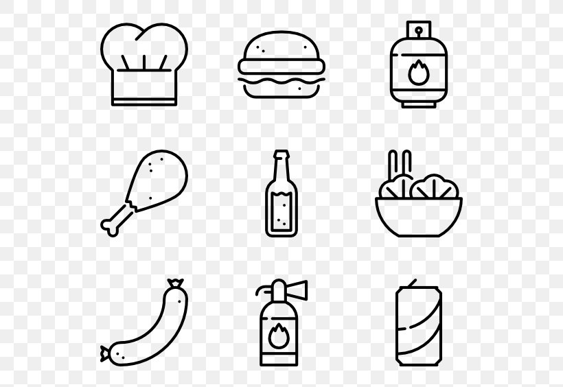 Barbecue Hamburger Icon Design, PNG, 600x564px, Barbecue, Area, Auto Part, Black And White, Brand Download Free