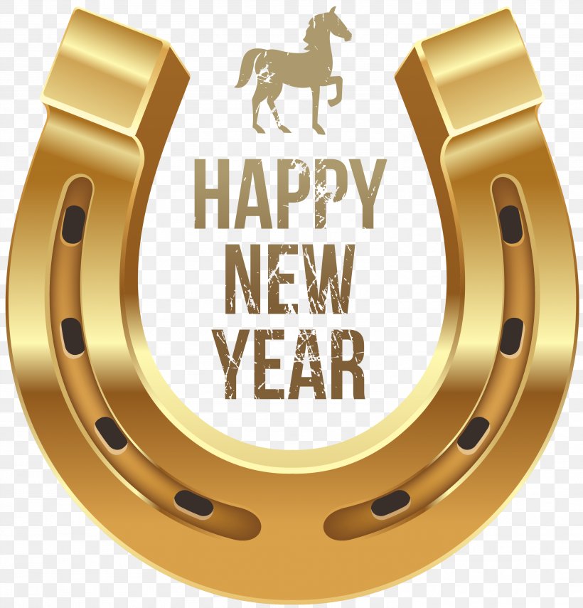 Horse New Year's Day Wish Clip Art, PNG, 2973x3103px, Horse, Brand, Brass, Chinese New Year, Christmas Download Free