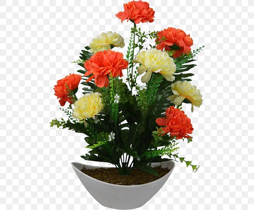 Carnation Floral Design Cut Flowers Artificial Flower Flowerpot, PNG, 500x680px, Carnation, Annual Plant, Artificial Flower, Cut Flowers, Floral Design Download Free