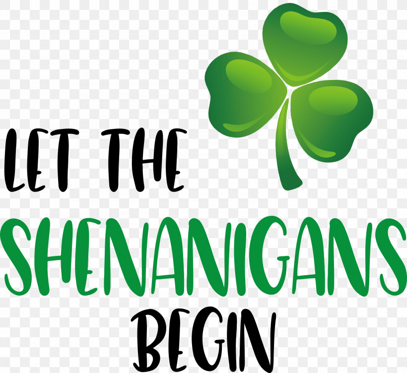Shenanigans Patricks Day Saint Patrick, PNG, 3000x2752px, Shenanigans, Biology, Green, Leaf, Logo Download Free