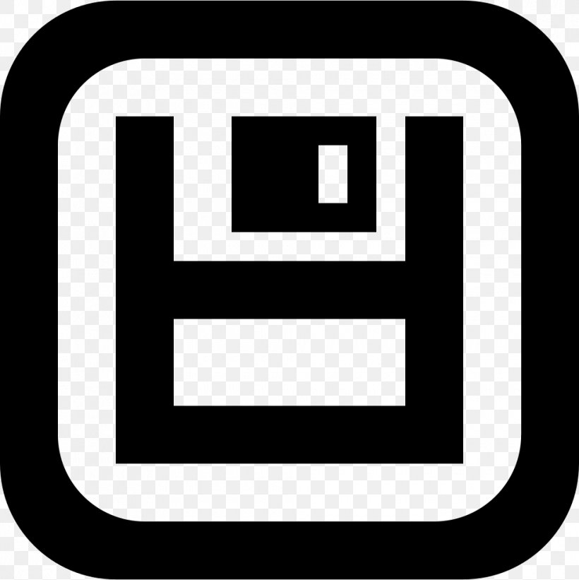 Black And White Symbol Logo, PNG, 980x982px, Floppy Disk, Area, Black And White, Brand, Disk Storage Download Free