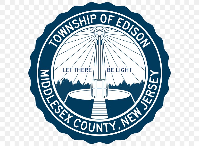 Thomas Alva Edison Memorial Tower And Museum Menlo Park, New Jersey Raritan Township HuaXia Edison Branch Chinese School New York City, PNG, 600x600px, Menlo Park New Jersey, Badge, Blue, Brand, Edison Download Free