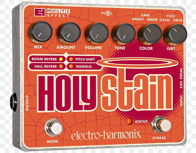 Electro-Harmonix Holy Stain Effects Processors & Pedals Audio Electronic Musical Instruments, PNG, 780x640px, Electroharmonix Holy Stain, Audio, Audio Equipment, Audio Signal, Distorsi Download Free