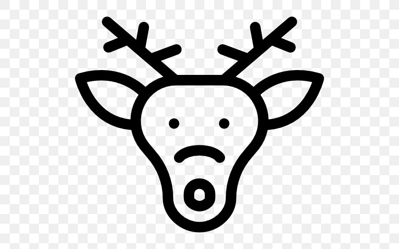 Reindeer Antler Clip Art, PNG, 512x512px, Deer, Antler, Black And White, Cat, Elk Download Free