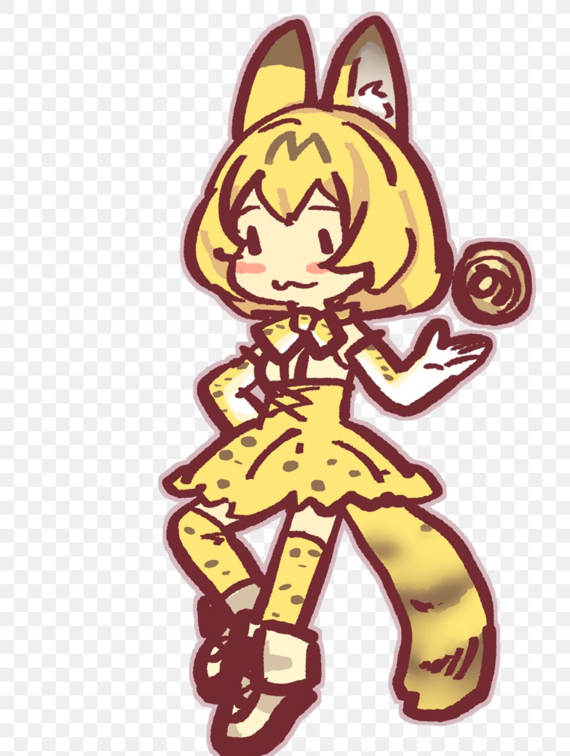 Serval Kemono Friends Cat Drawing, PNG, 735x1087px, Serval, Art, Carnivoran, Cartoon, Cat Download Free