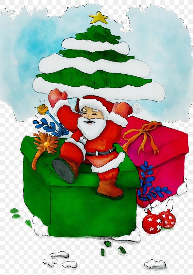 Christmas Tree, PNG, 1012x1440px, Watercolor, Christmas Day, Christmas Ornament, Christmas Tree, Ornament Download Free