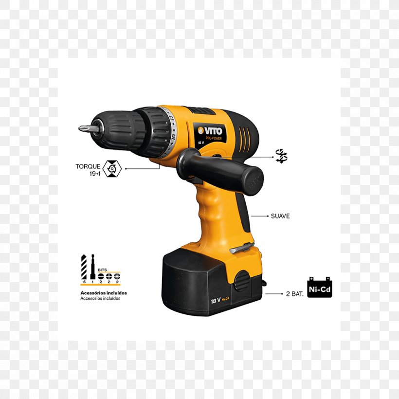 Hammer Drill Augers Screw Gun Impact Driver Tool, PNG, 1000x1000px, Hammer Drill, Ampere Hour, Augers, Drill, Electric Battery Download Free