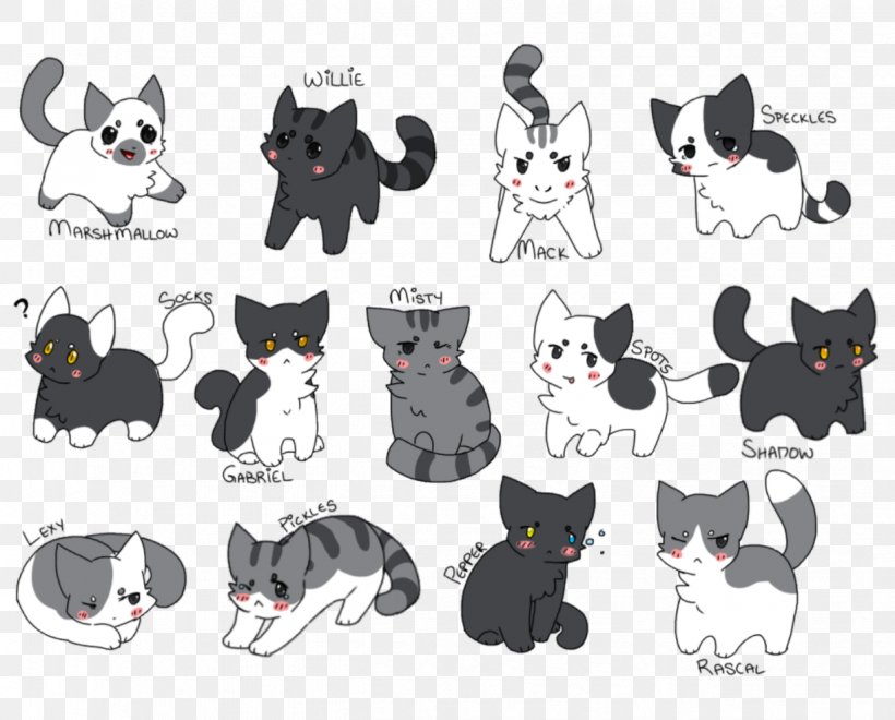Kitten Whiskers Cat Neko Atsume Black And White, PNG, 1224x986px, Kitten, Black, Black And White, Breed, Carnivoran Download Free