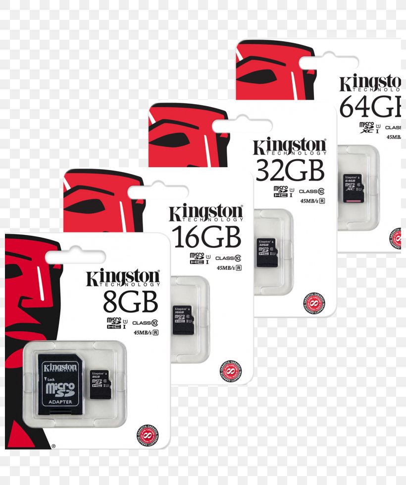 MicroSD Flash Memory Cards Secure Digital Kingston Technology SDHC, PNG, 800x978px, Microsd, Adapter, Brand, Class, Computer Data Storage Download Free