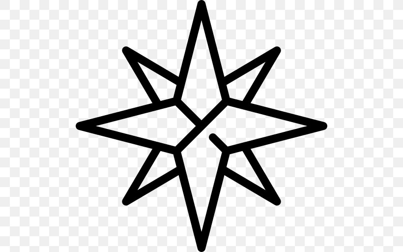 Shape Five-pointed Star Mathematics Clip Art, PNG, 512x512px, Shape, Black And White, Fivepointed Star, Geometry, Mathematics Download Free