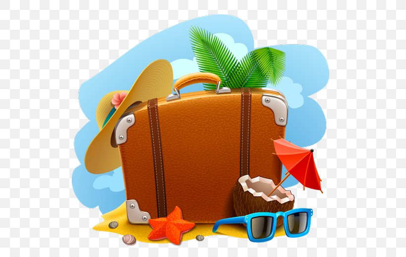 Summer Vacation Travel Clip Art, PNG, 600x519px, Vacation, Beach, Drawing, Orange, Royaltyfree Download Free