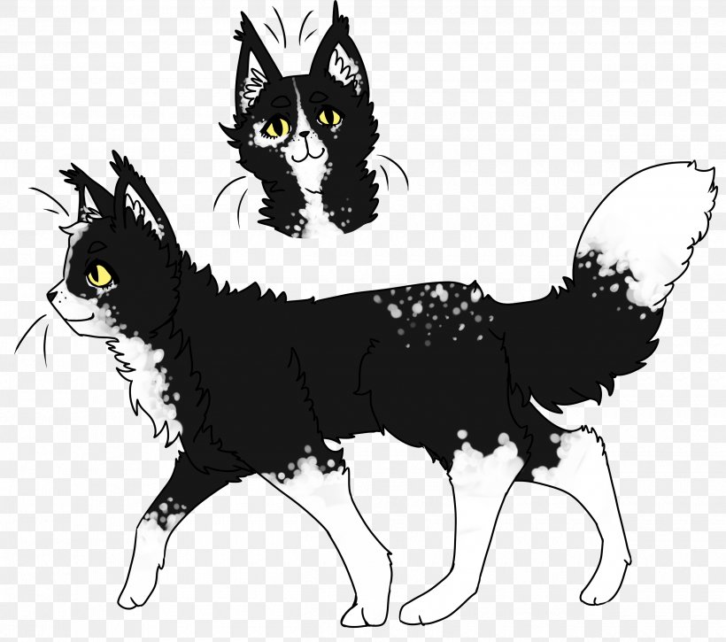 Whiskers Black Cat Domestic Short-haired Cat Dog, PNG, 2500x2212px, Whiskers, Art, Black, Black And White, Black Cat Download Free
