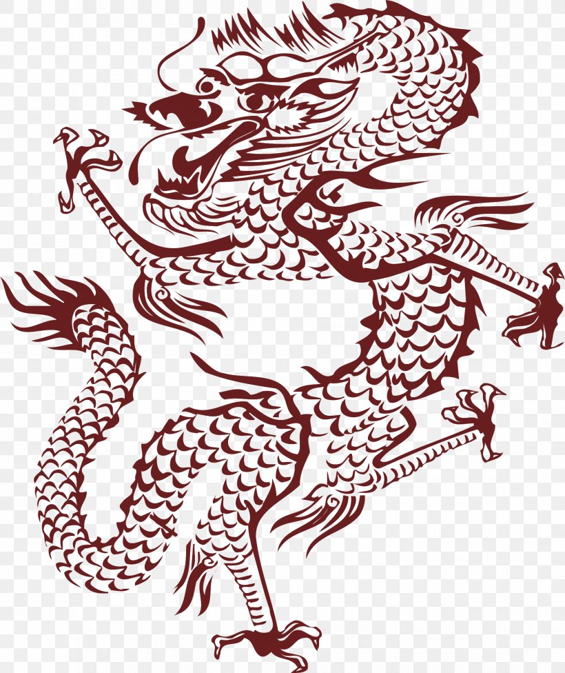 Budaya Tionghoa Chinese Dragon Fenghuang Clip Art, PNG, 1858x2213px, Budaya Tionghoa, Area, Art, Black And White, Chinese Dragon Download Free