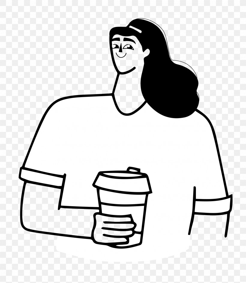 Holding Coffee, PNG, 2170x2500px, Holding Coffee, Family, Head, Human Body, Line Art Download Free