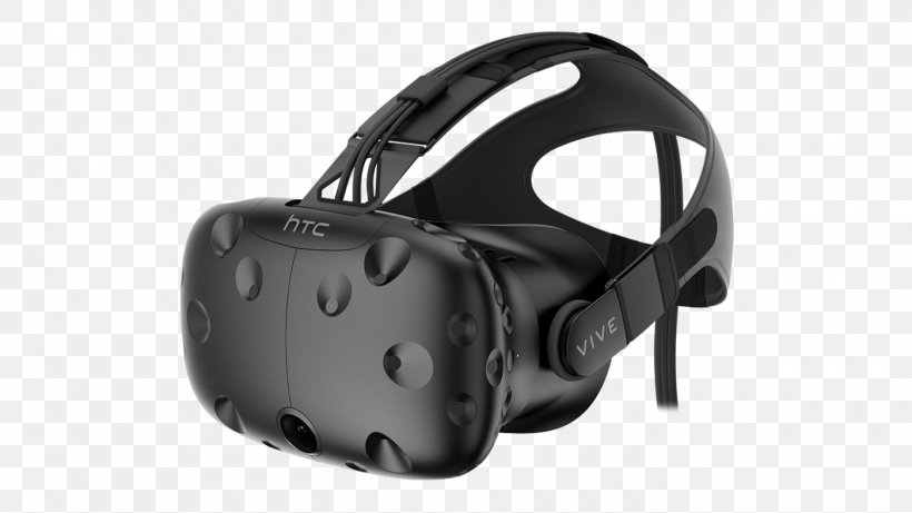 HTC Vive Virtual Reality Headset Oculus Rift, PNG, 1400x788px, Htc Vive, Audio, Audio Equipment, Black, Computer Download Free