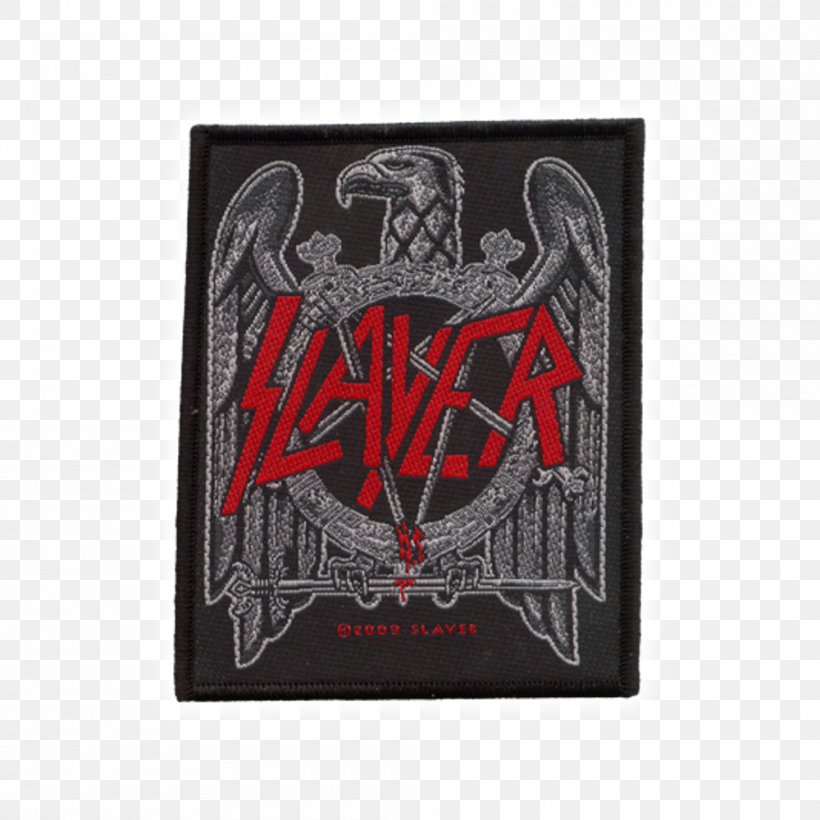 Slayer Heavy Metal Reign In Blood Embroidered Patch Eagle, PNG, 1000x1000px, Slayer, Blood Eagle, Brand, Diabolus In Musica, Divine Intervention Download Free