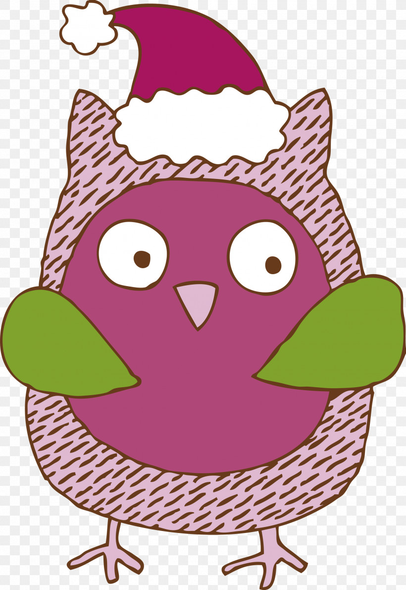 Cartoon Purple Pink Bird, PNG, 2067x3000px, Christmas Owl, Bird, Cartoon, Cartoon Owl, Christmas Animal Download Free