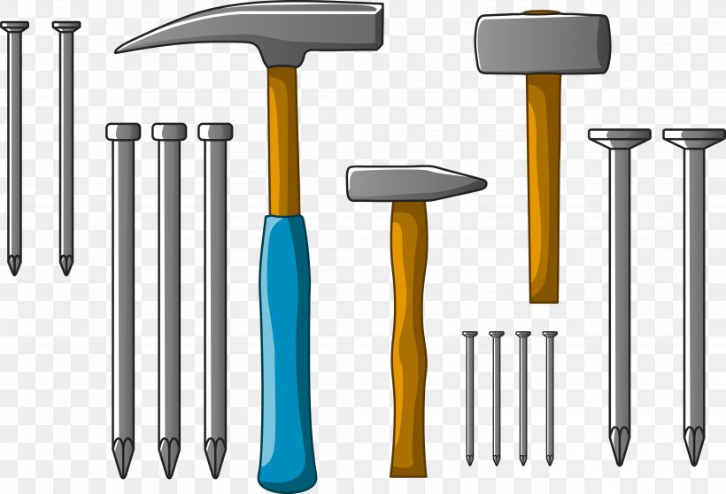 Euclidean Vector Hammer Tool, PNG, 4202x2860px, Hammer, Computer Network, Hardware, Nail, Tool Download Free