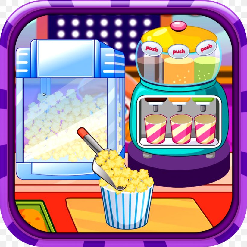 Fast Food Popcorn Makers Cuisine, PNG, 1024x1024px, Fast Food, Cartoon, Cuisine, Food, Google Play Download Free