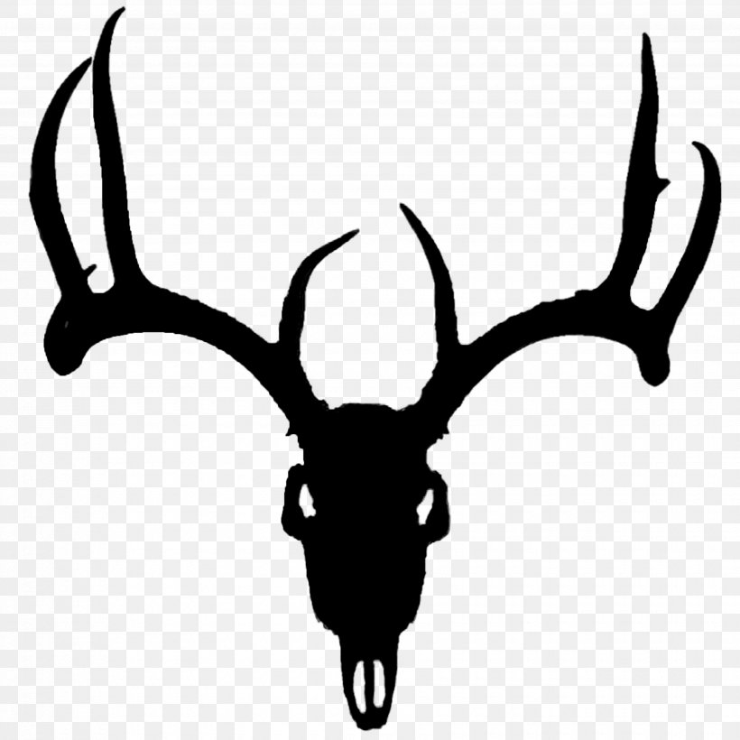 Red Deer White-tailed Deer Antler Clip Art, PNG, 3500x3500px, Deer, Antler, Blackandwhite, Decal, Deer Hunting Download Free