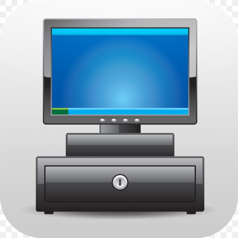 Cash Register Drawing Point Of Sale, PNG, 1024x1024px, Cash Register, Business, Computer Icon, Computer Monitor, Computer Monitor Accessory Download Free