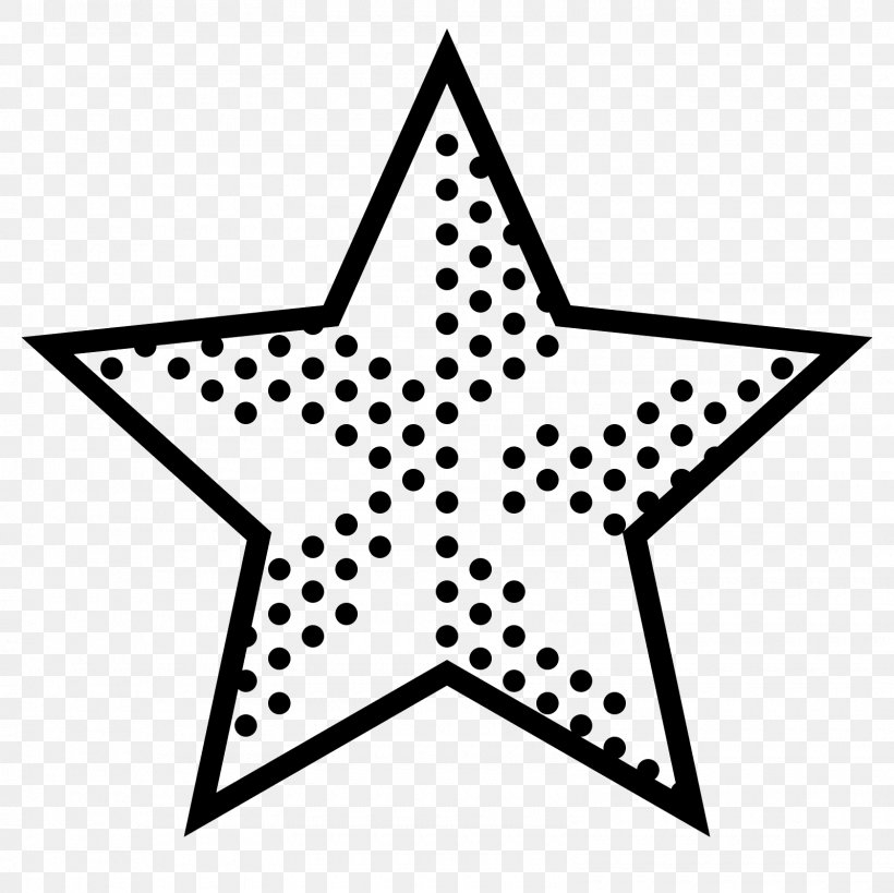 Star, PNG, 1600x1600px, Star, Area, Black And White, Icon Design, Line Art Download Free