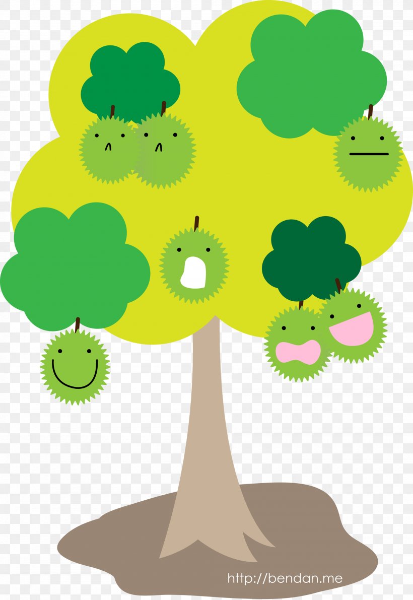 Fruit Tree Cartoon Durian Peach, PNG, 2000x2907px, Tree, Art, Auglis, Branch, Cartoon Download Free