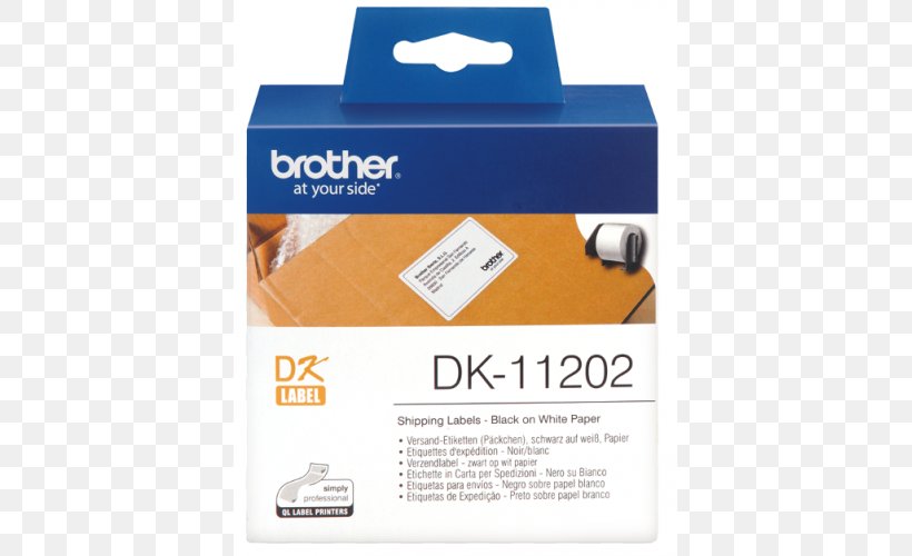 Label Printer Paper Adhesive Tape Office Supplies, PNG, 500x500px, Label, Adhesive Tape, Brother Industries, Brother Ptouch, Brother Ql1050 Download Free