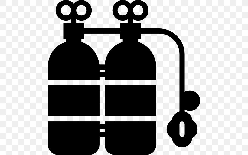 Oxygen Tank, PNG, 512x512px, Oxygen Tank, Area, Black, Black And White, Bottle Download Free