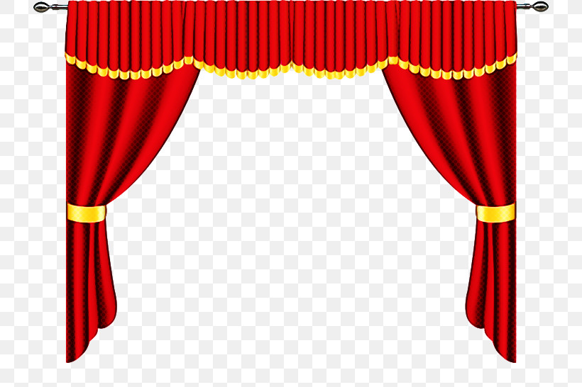 Theater Curtain Red Curtain Interior Design Window Treatment, PNG ...