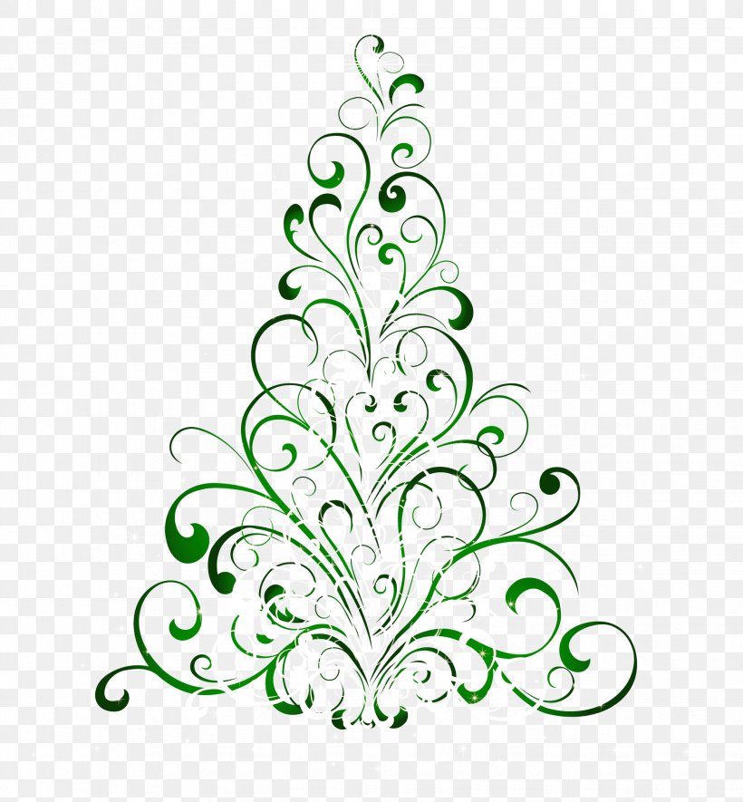 Christmas Tree Gift Clip Art, PNG, 1958x2114px, Christmas Tree, Branch, Christmas, Christmas Decoration, Christmas Ornament Download Free