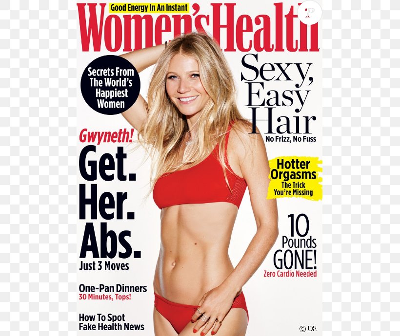 Gwyneth Paltrow Women's Health Magazine, PNG, 637x690px, Watercolor, Cartoon, Flower, Frame, Heart Download Free