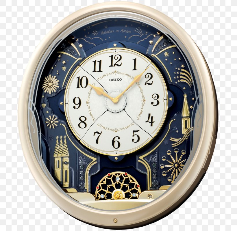 Musical Clock Seiko Melody Quartz Clock, PNG, 800x800px, Clock, Crystal, Dial, Home Accessories, Mantel Clock Download Free