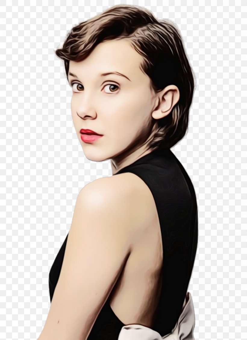 Stranger Things Eleven Actor Portrait Image, PNG, 854x1172px, Stranger Things, Actor, Beauty, Black Hair, British Academy Film Awards Download Free