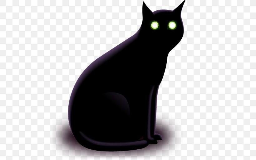 Black Cat Kitten, PNG, 512x512px, Cat, Apple Icon Image Format, Black Cat, Carnivoran, Cat Like Mammal Download Free