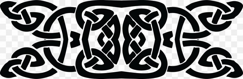 Celtic Knot Celts Clip Art, PNG, 4000x1305px, Celtic Knot, Art, Black And White, Brand, Calligraphy Download Free