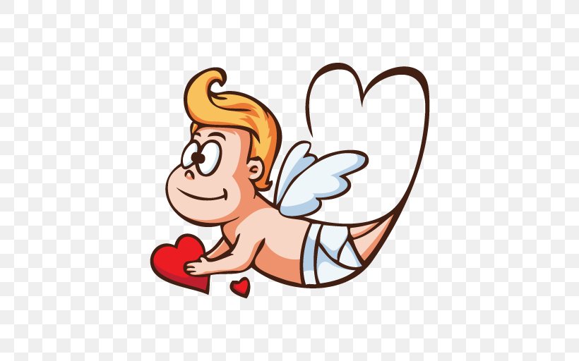 Cupid Cartoon Illustration, PNG, 512x512px, Watercolor, Cartoon, Flower, Frame, Heart Download Free
