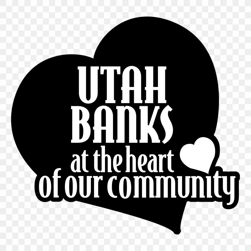 Logo Utah Bank Font Brand, PNG, 2400x2400px, Logo, Bank, Black And White, Brand, Text Download Free
