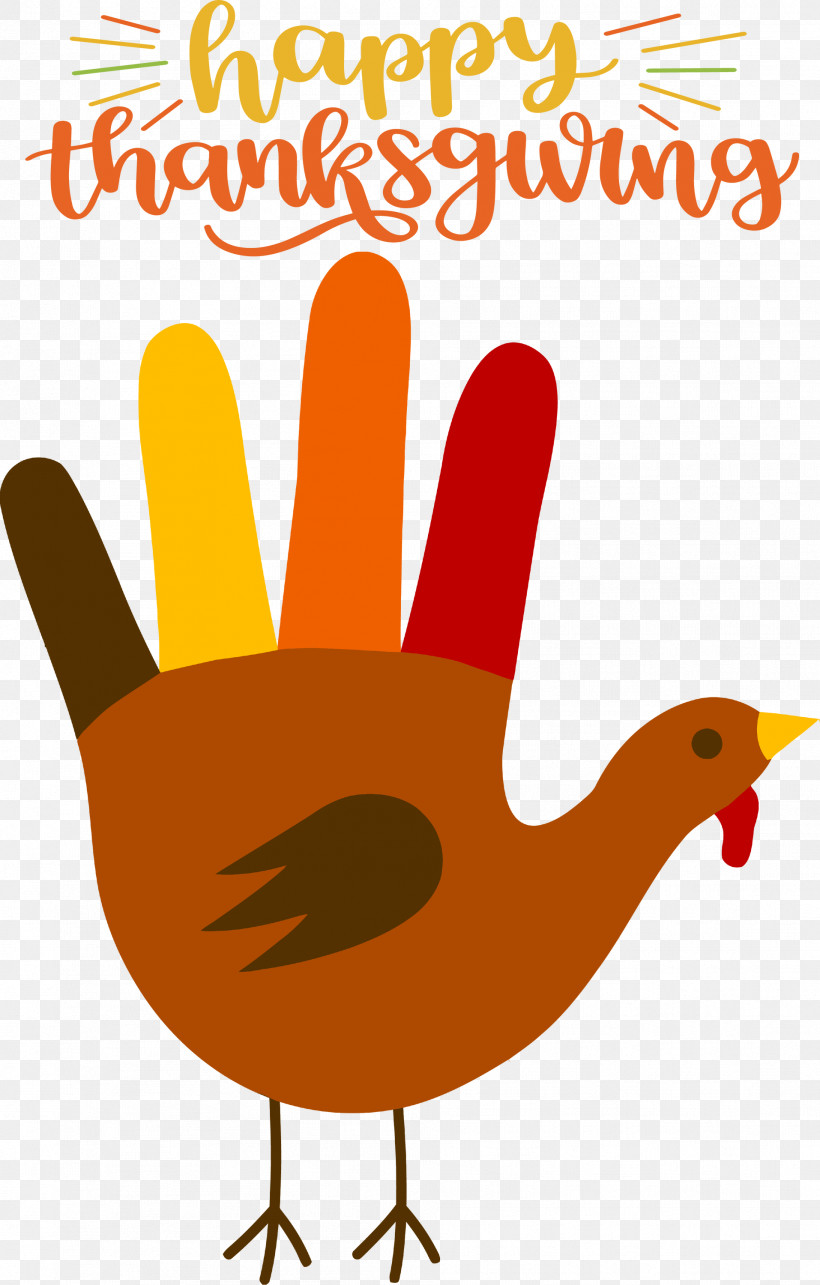 Happy Thanksgiving Turkey, PNG, 1914x3000px, Happy Thanksgiving, Beak, Cartoon, Chicken, Hand Download Free